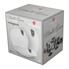 Jídelní sada talířů 18 ks Matte Green Collection bílá-zelená Jídelní sada talířů 18 ks Matte Green Collection bílá-zelená