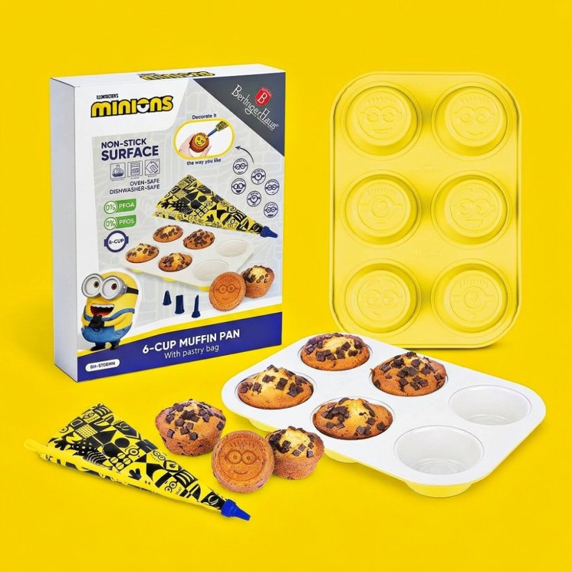 Forma na muffiny + zdobička s titanovým povrchem 6 ks kolekce MIMONI