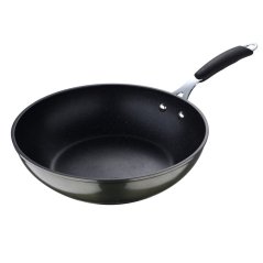 Wok pánev s nepřilnavým povrchem MIDNIGHT 28 cm zelená