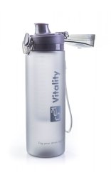 Fľaša G21 na smoothie/juice, 600 ml, sivá-zmrznutá