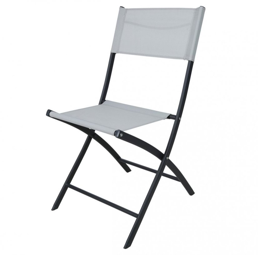 Silla de jardín plegable crema I