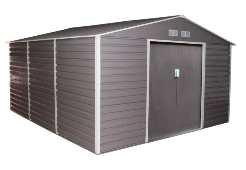 Casuta de gradina G21 GAH 1300 - 340 x 383 cm, gri