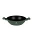 Pánev wok s poklicí a titanovým povrchem 30 cm Matte Green Collection