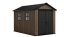Casă de grădină Keter Apex 7,5 x 11 Walnut, cu podea