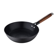 Pánev WOK železná ODIN 24 cm černá