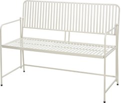 Banca gradina BISTRO 118 cm alba