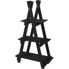 Drevený stojan na kvety 3 poschodia 84 cm