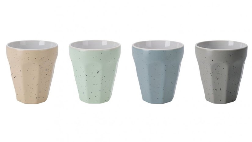 Hrnek na kávu a čaj porcelán sada 4 ks 250 ml - design.vada