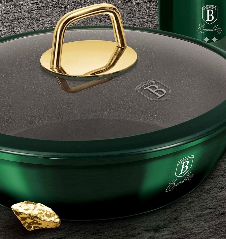 Pánev hluboká s titanovým povrchem 24cm Emerald Collection