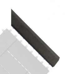 Bandă de tranziție G21 Ebony pentru plăci WPC, colț 38,5 x 7,5 cm (dreapta)