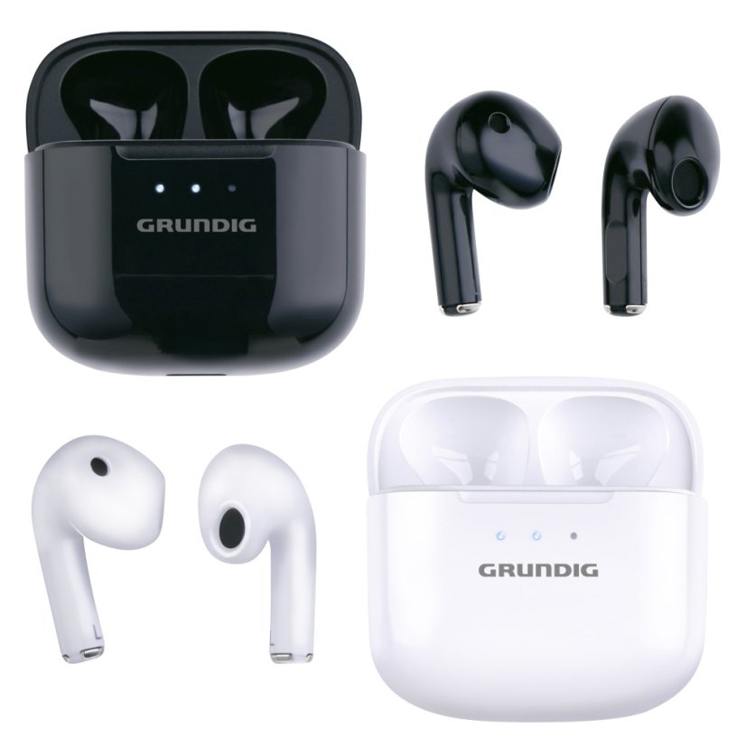 Bezdrátová bluetooth sluchátka GRUNDIG bílá