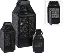 Set de 3 felinar cu model lumanare 38/28/20cm