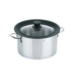 Capac universal CONCETTA, 26 cm, sticla/silicon