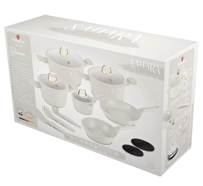 Sada nádobí s titanovým povrchem 15 ks Sahara Collection