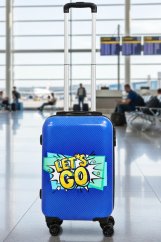 Bagaj de mână pentru avioane pe roți 51 x 33 x 21,5 cm LETS GO