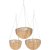 Set ghivece suspendate 3 buc polyrattan