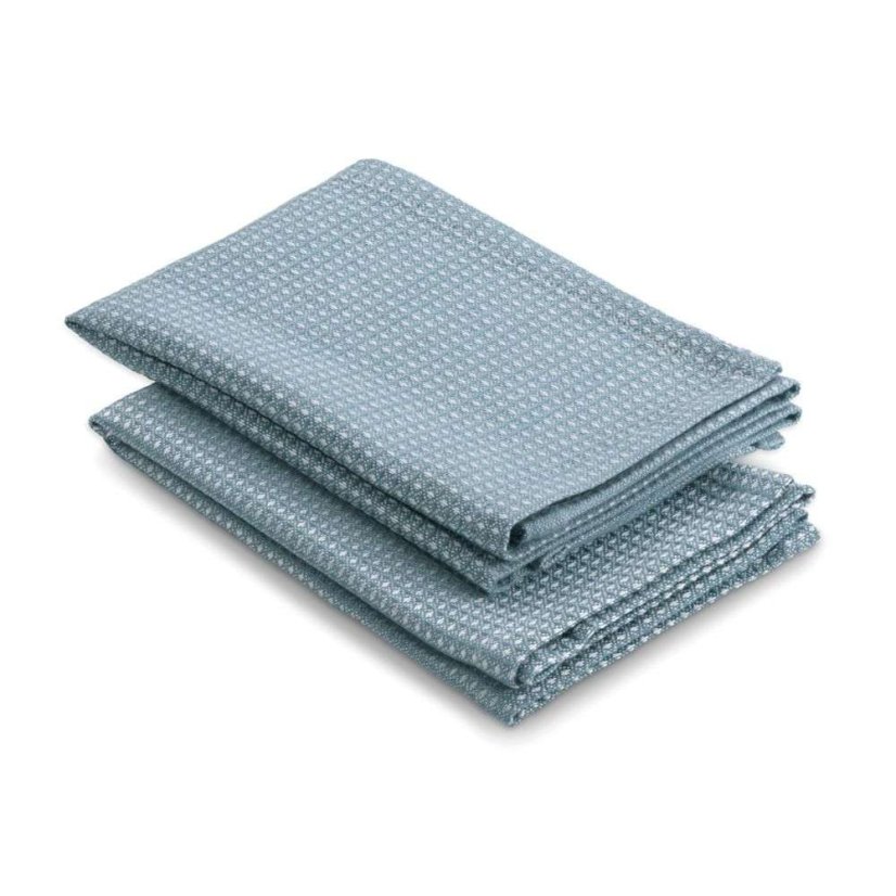CAJA prosop 2 buc 55% bumbac/45% bambus albastru deschis 32x32 cm