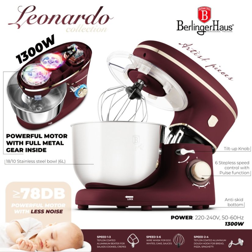 Kuchyňský robot 1300 W Leonardo Collection