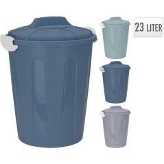 Plastový odpadkový koš s víkem 23 l zelená Plastový odpadkový koš s víkem 23 l zelená