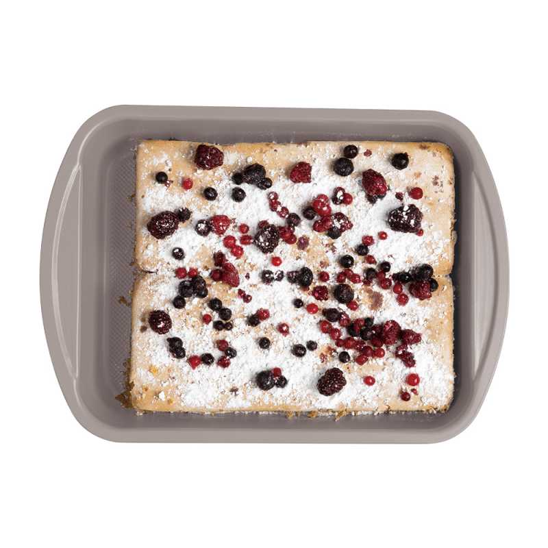 Bandeja de horno con superficie de titanio 35x27 cm Colección Taupe