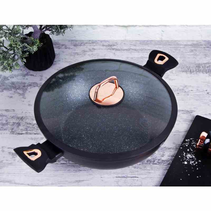 Pekáč s poklicí s mramorovým povrchem 28 cm Black Rose Collection