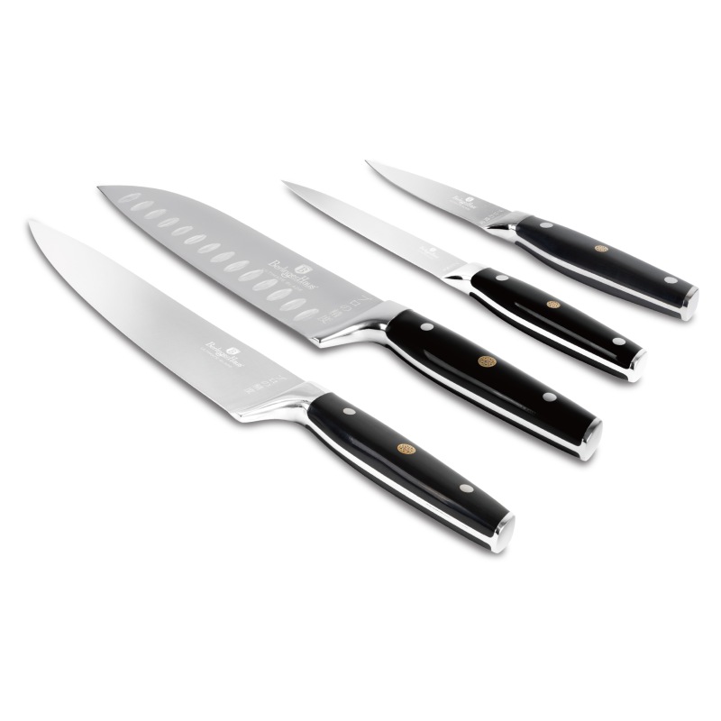 Set de cuțite din oțel inoxidabil 4 buc Colecția Matte Black