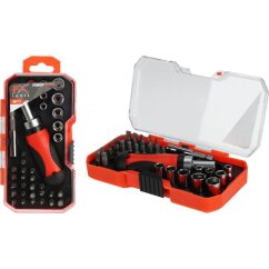 Set de biți cu clichet 36 buc.