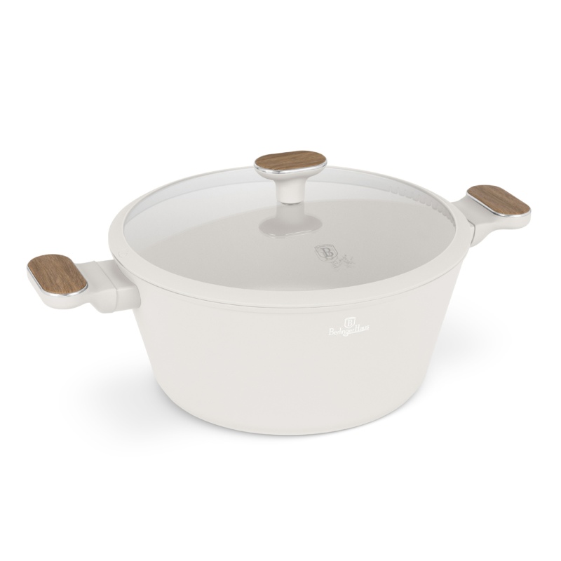 Kastrol s titanovým povrchem a poklicí 28 cm Sahara Nordic Collection