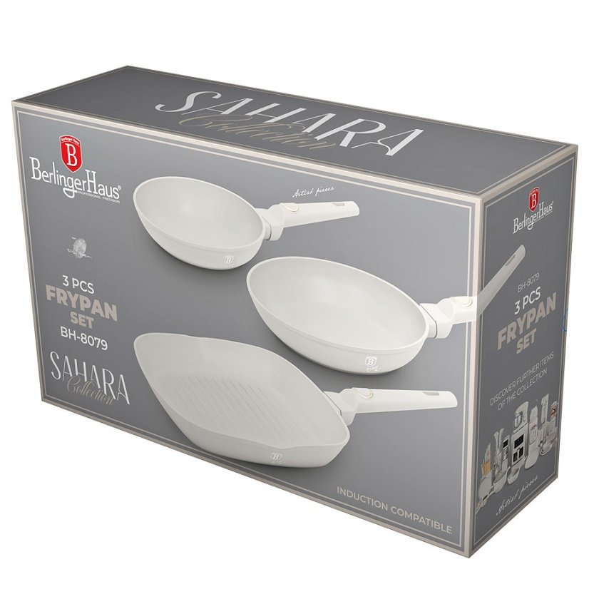 Set tigai cu invelis de titan 3 buc friptura Sahara Collection