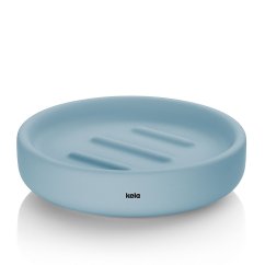 Keramická mýdlenka Sana frostově modrá 3 cm 11,5 cm průměr
