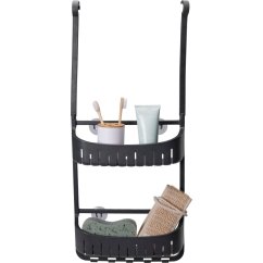 Estante colgante de baño con ventosas beige