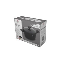Kastrol s titanovým povrchem a poklicí 30 cm Matte Black Collection Kastrol s titanovým povrchem a poklicí 30 cm Matte Black Collection