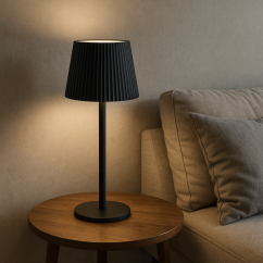 Stolní LED lampa 36 cm černá