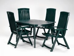 Mesa de jardín Keter Elise plástico verde oscuro