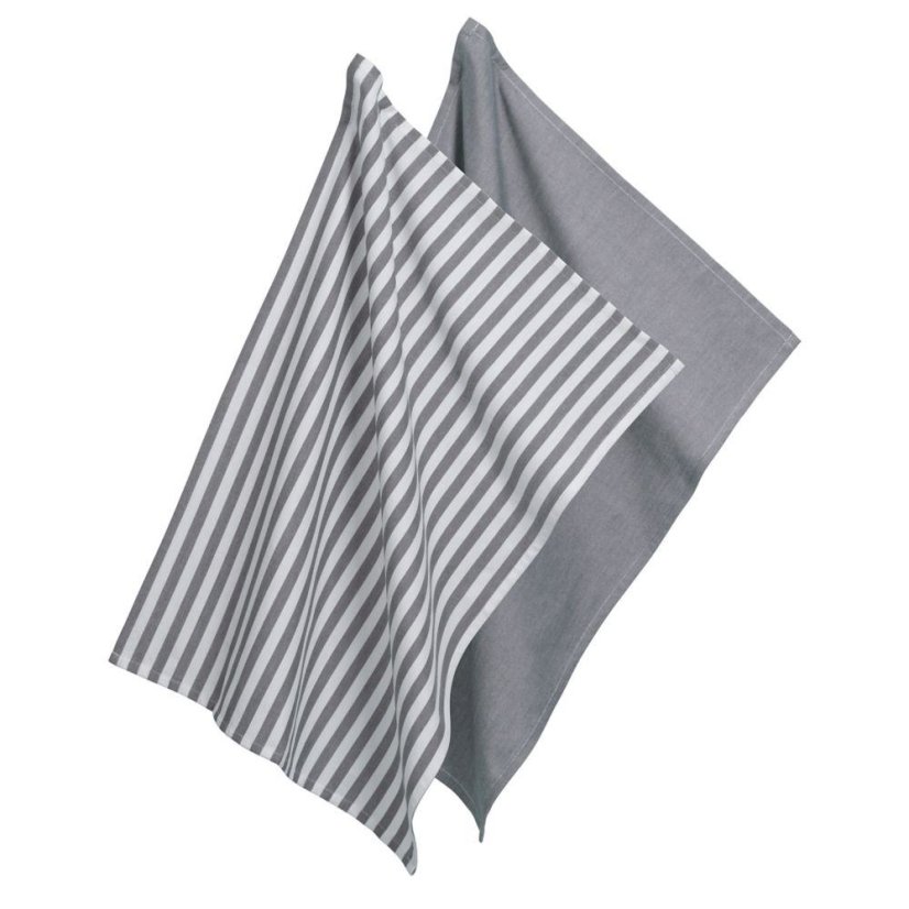 Utěrka na nádobí CAJA 55%bavlna/45%bambus šedá 70x50 cm
