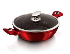 Pekáč okrúhly s mramorovým povrchom a pokrievkou 32 cm Burgundy Metallic Line Pekáč okrúhly s mramorovým povrchom a pokrievkou 32 cm Burgundy Metallic Line