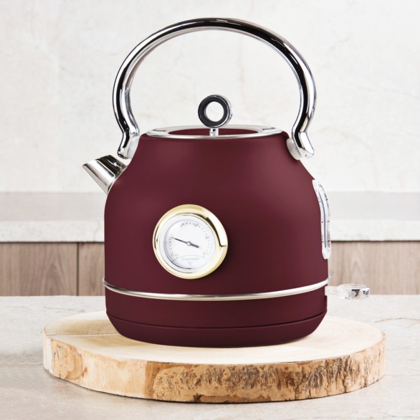 Rychlovarná konvice retro s teploměrem 1,7 l Leonardo Collection