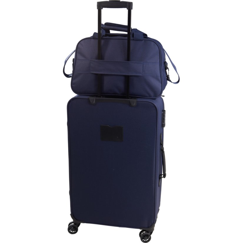 Sada cestovných kufrov 4 ks tmavomodrá