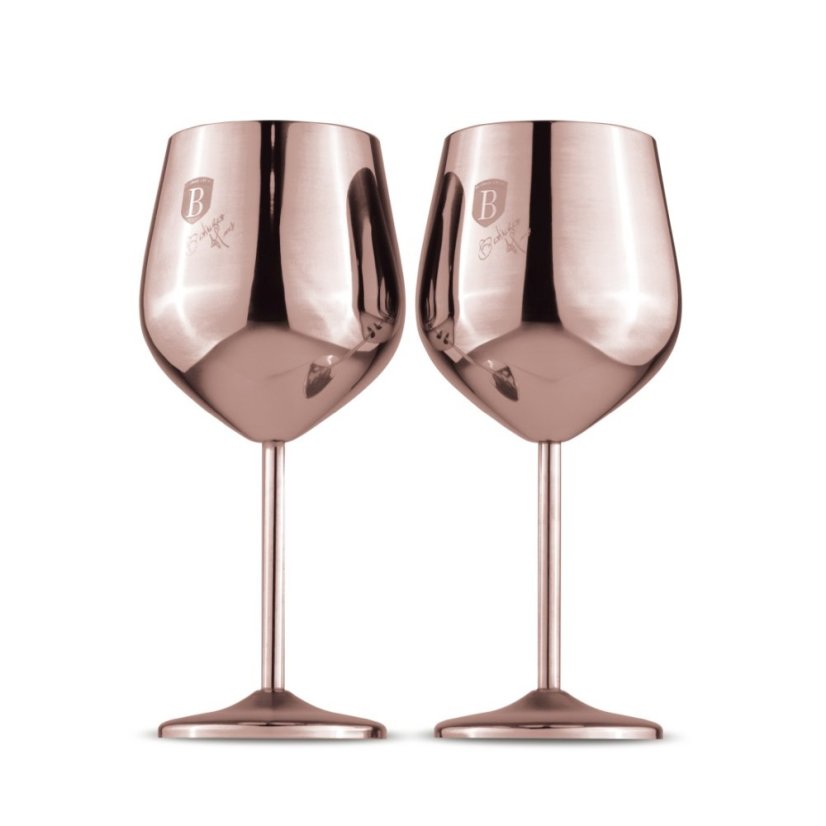 Sada sklenic 2 ks 400 ml na víno Rosegold