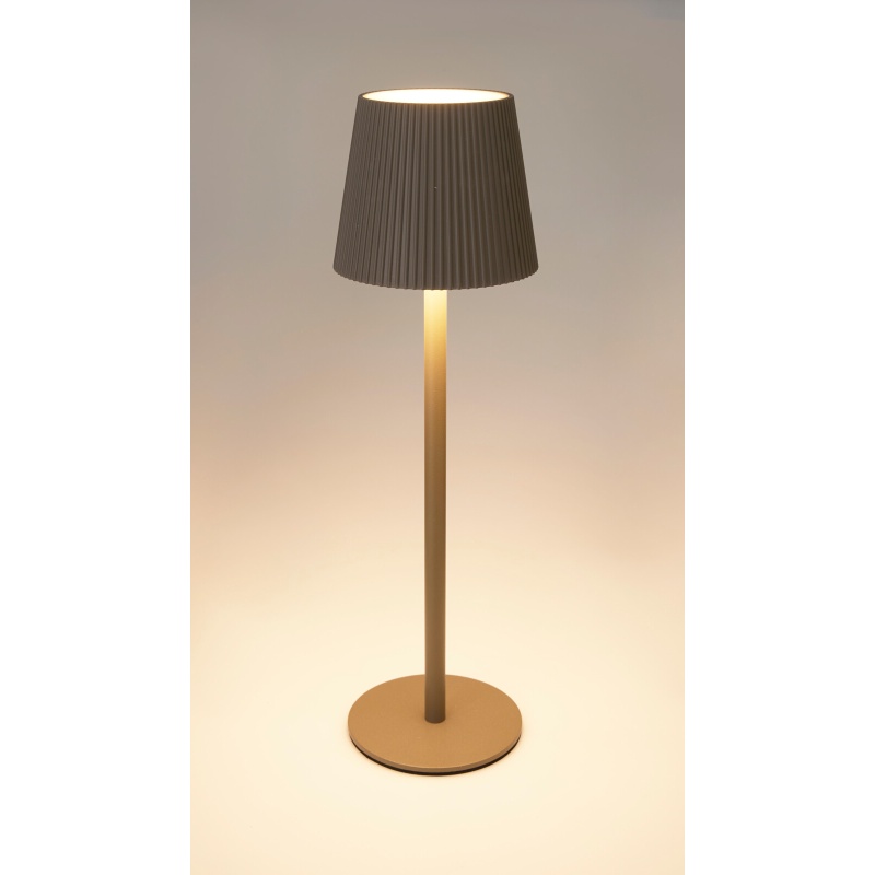 Stolní LED lampa 36 cm taupe šedá