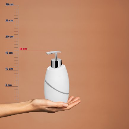 Dávkovač mýdla Talus polyresin bílá 300 ml