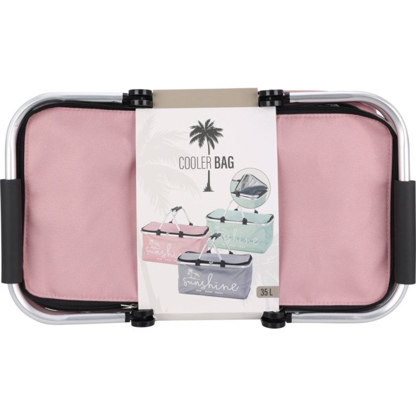 Chladicí košík 48 x 28 x 24 cm růžová