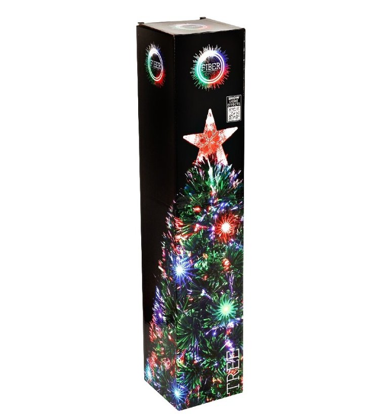 Vánoční stromeček s LED osvětlením 90 cm barevný