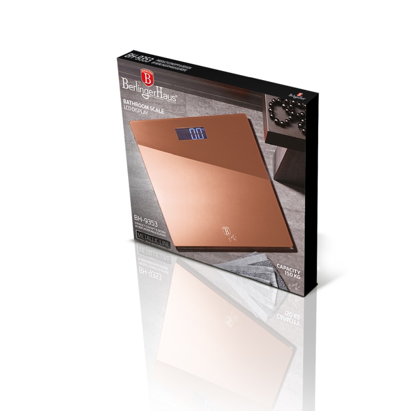 Digitálna osobná váha 150 kg Rosegold Metallic Line