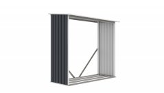 Magazin lemn G21 WOH 136 - 182 x 75 cm, antracit