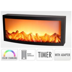 Elektrický krb s LED plameny 50 × 23 cm