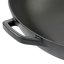 Wok litinový s poklicí CALIDO 36 cm černá