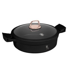 Caserolă cu înveliș și capac din titan 28 cm Colecția Black Rose