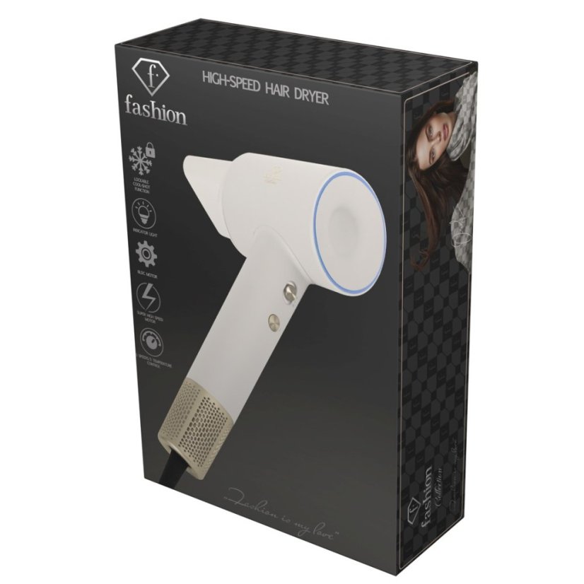 Fén na vlasy s BLDC motorem a ionizací 1600W Cream Gold Collection