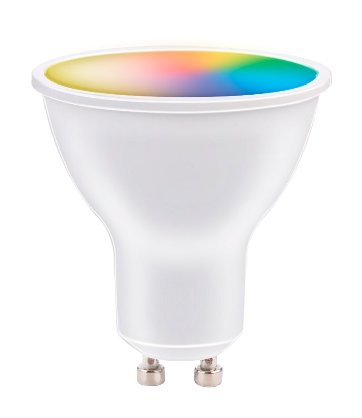 Chytrá žárovka LED RGB WIFI bílá + barevná GU10